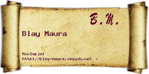 Blay Maura névjegykártya